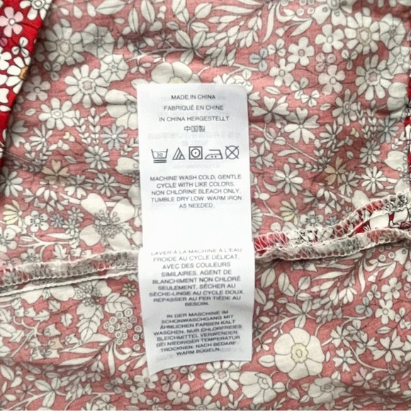 J. CREW Liberty Fabric Floral Oversized Peasant Sleeve Blouse, Size X-Small - Picture 11 of 12